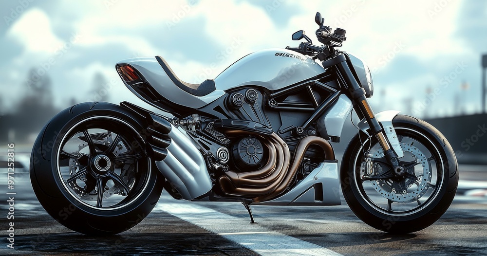 Futuristic Motorcycle, Stylish Design, High Performance Bike Futuristic Motorcycle, Stylish Design, High Performance Bike