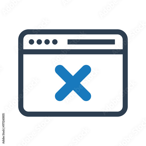 Browser cancel icon