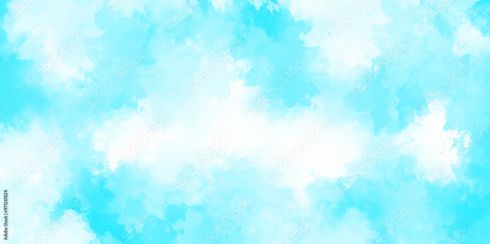 Beautiful blue sky with white clouds. Abstract nature background of romantic summer blue sky with fluffy clouds. Watercolor blue color texture background, clouds and sky pattern illustration cloudy.
Beautiful blue sky with white clouds. Abstract nature background of romantic summer blue sky with fluffy clouds. Watercolor blue color texture background, clouds and sky pattern illustration cloudy.