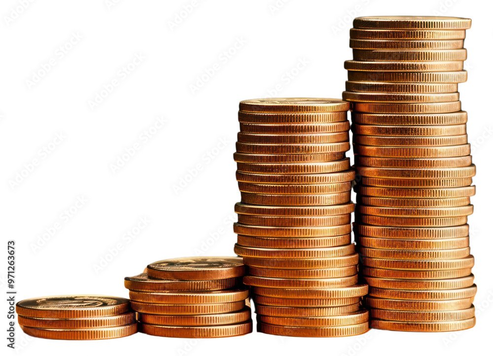 PNG Stack of coins money tin investment. PNG Stack of coins money tin investment.