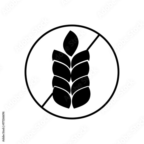 No gluten icon for eco product