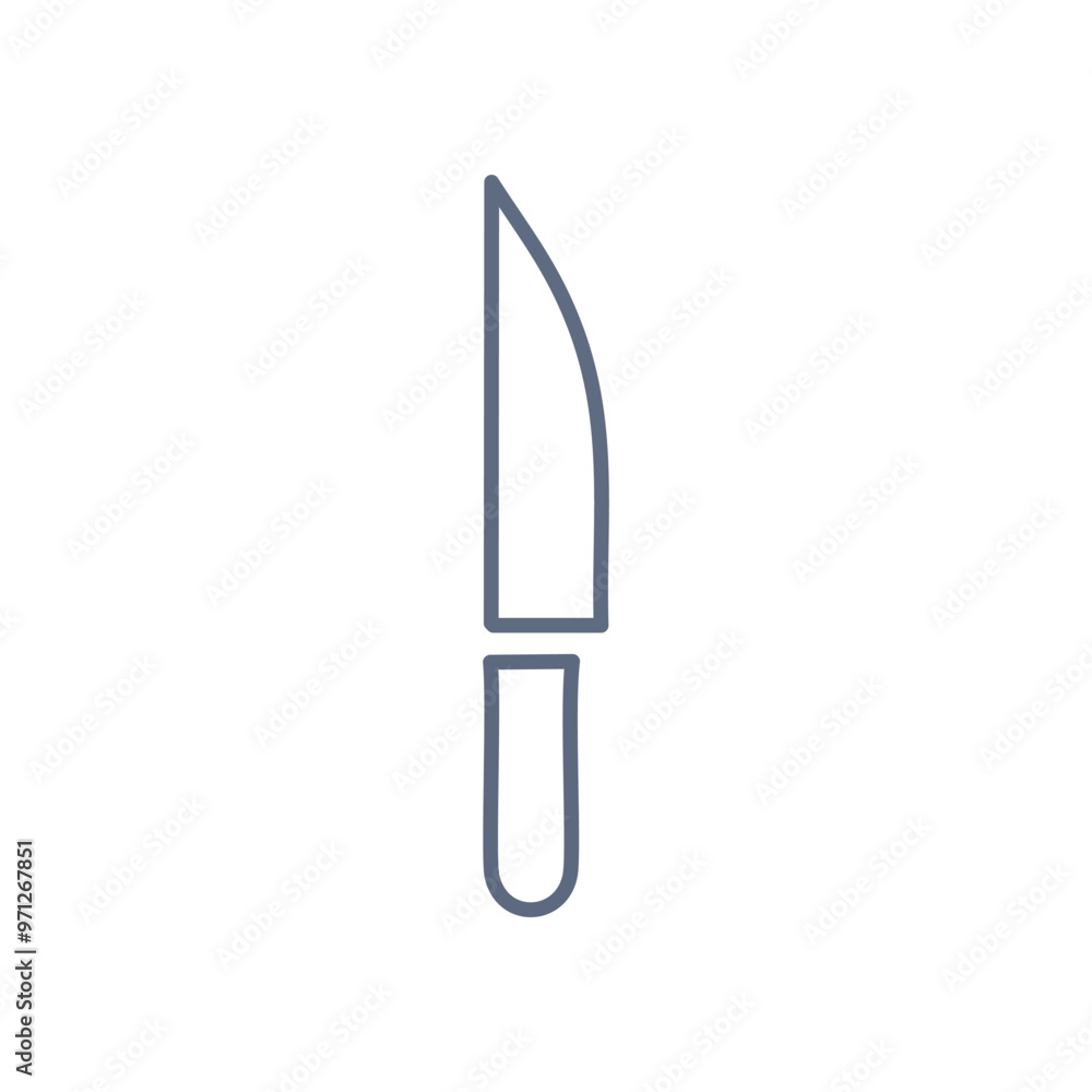 Knife icon. Outline icon of a knife, perfect for culinary or kitchen themes. Represents sharpness and precision. Knife icon. Outline icon of a knife, perfect for culinary or kitchen themes. Represents sharpness and precision.