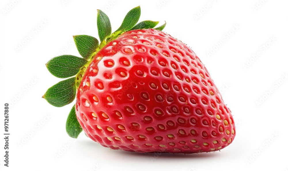 a fresh strawberry isolated on white background --ar 5:3 --stylize a fresh strawberry isolated on white background --ar 5:3 --stylize