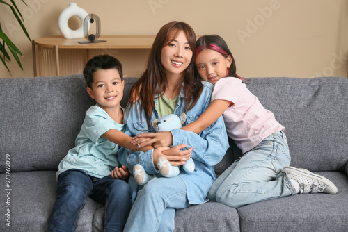 Beautiful young happy Asian...