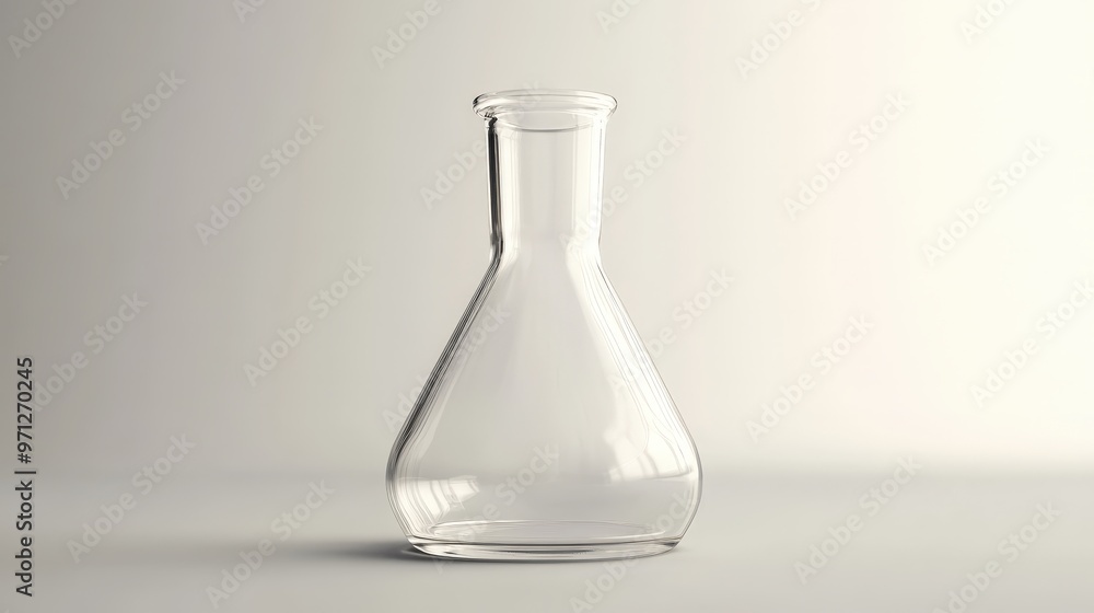Detailed 3D Render of Isolated Chemical Flask with Transparent Glass Texture | Scientific Laboratory Equipment Concept Detailed 3D Render of Isolated Chemical Flask with Transparent Glass Texture | Scientific Laboratory Equipment Concept