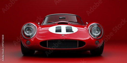 Classic Red Racing Car