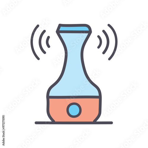 Smart air humidifier. Wireless smart device for humidifying air. Great for home, office, and bedroom.