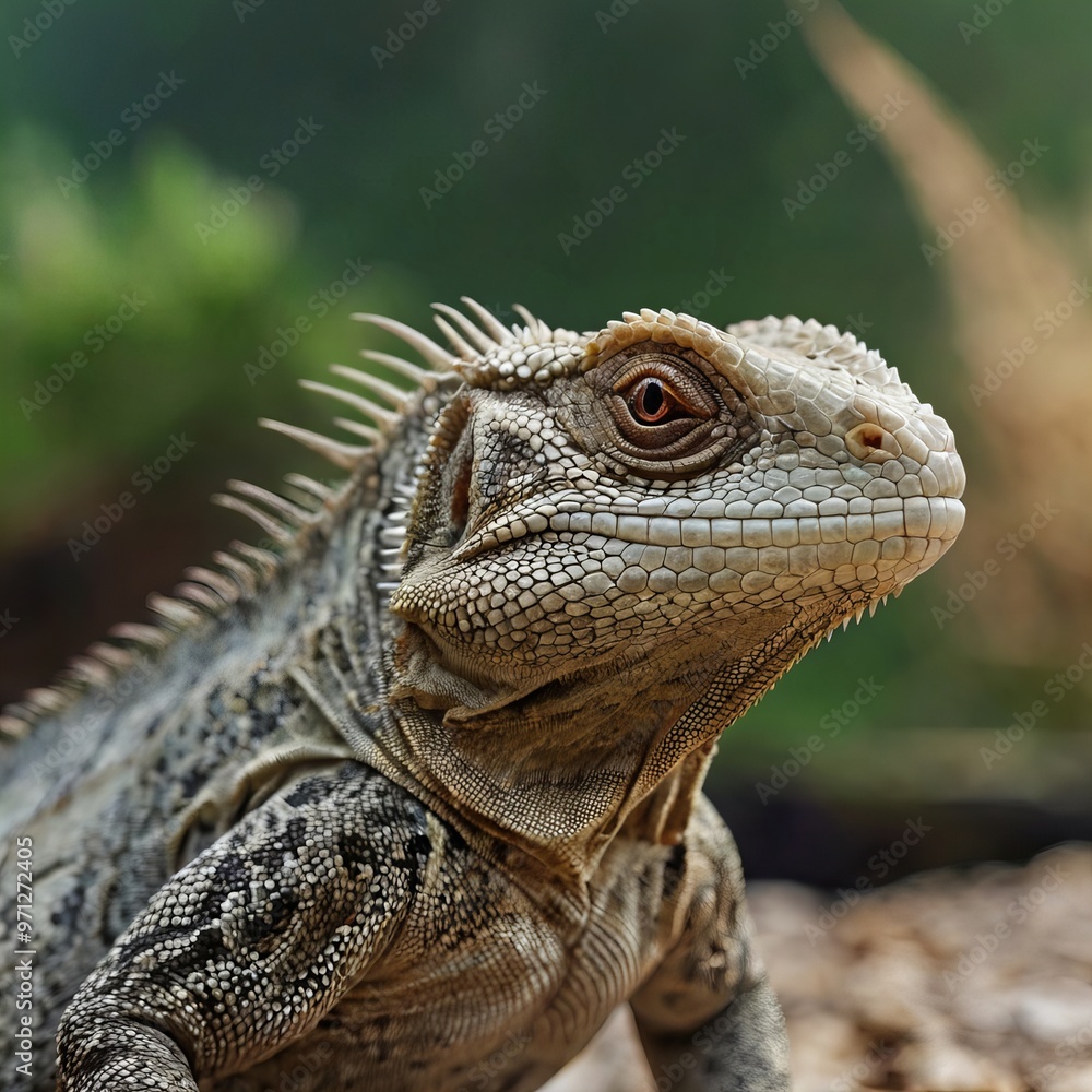 Naklejka premium lizard generative ai