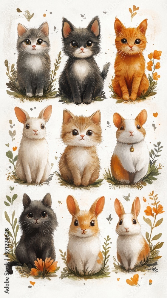Cute Animal Collage Cute Animal Collage