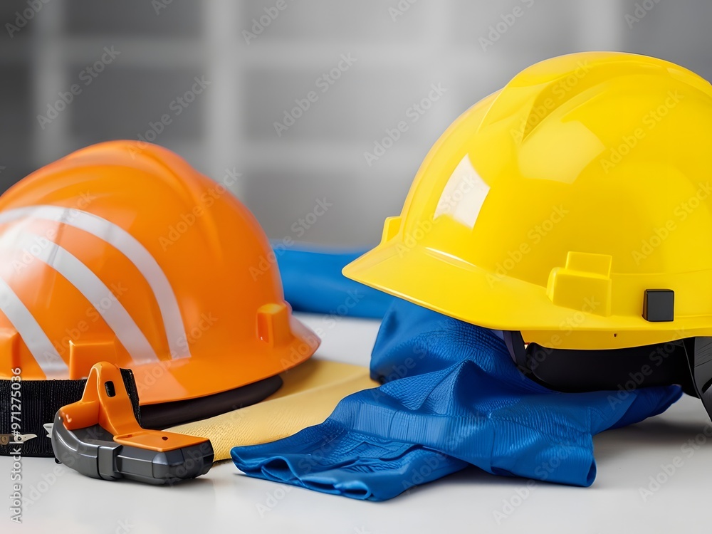 Work safety concept. regulations and standard in industry. Work safety concept. regulations and standard in industry.