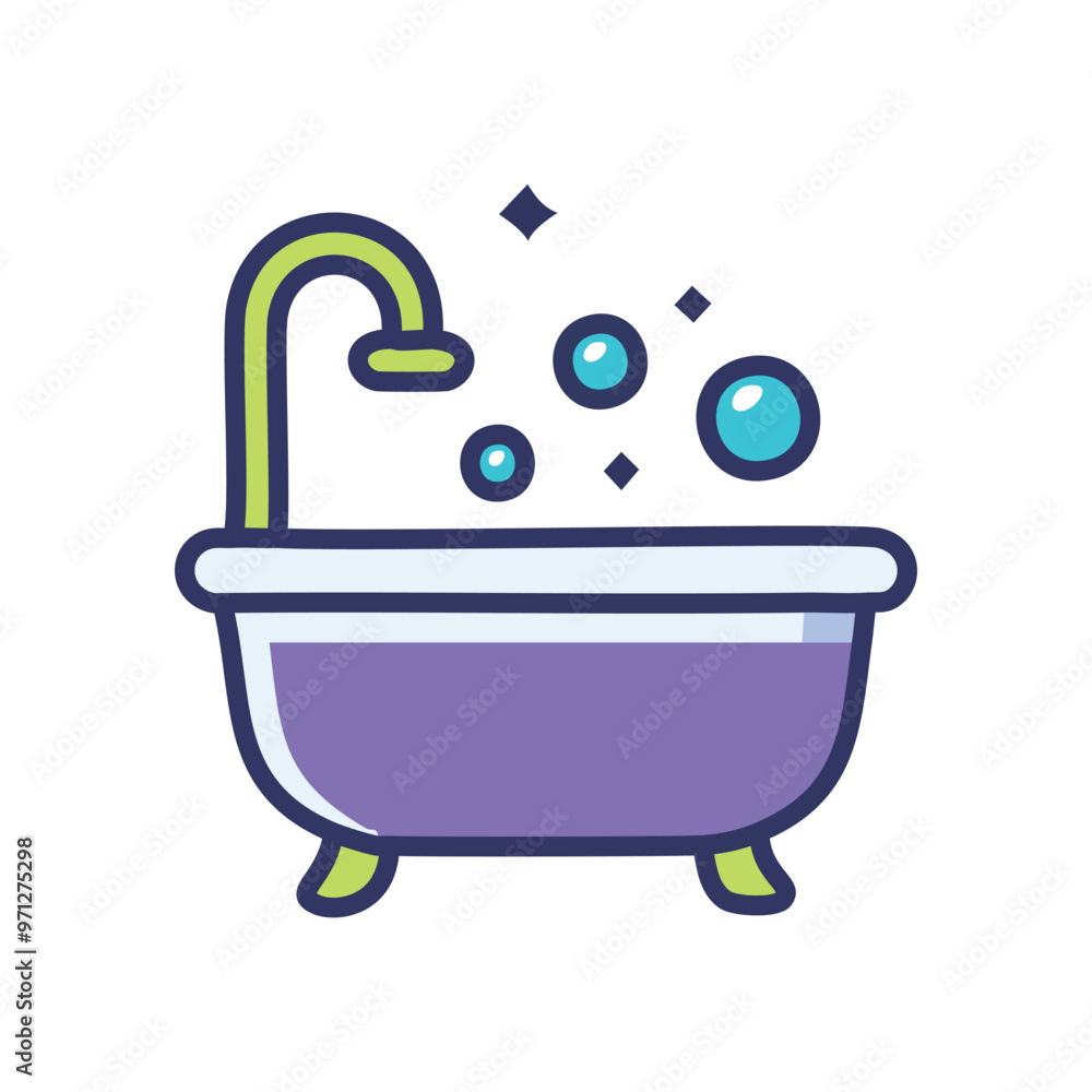 Bath tub relaxation. A bath tub filled with water and bubbles, ideal for relaxation and rejuvenation. Bath tub relaxation. A bath tub filled with water and bubbles, ideal for relaxation and rejuvenation.