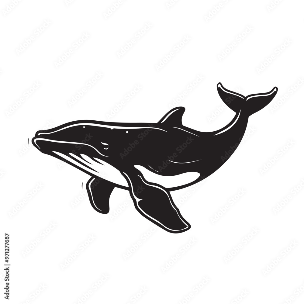 Whale in cartoon, doodle style . Image for t-shirt, web, mobile apps and ui. Isolated 2d vector illustration in logo, icon, sketch style, Eps 10, black and white. AI Generative Whale in cartoon, doodle style . Image for t-shirt, web, mobile apps and ui. Isolated 2d vector illustration in logo, icon, sketch style, Eps 10, black and white. AI Generative