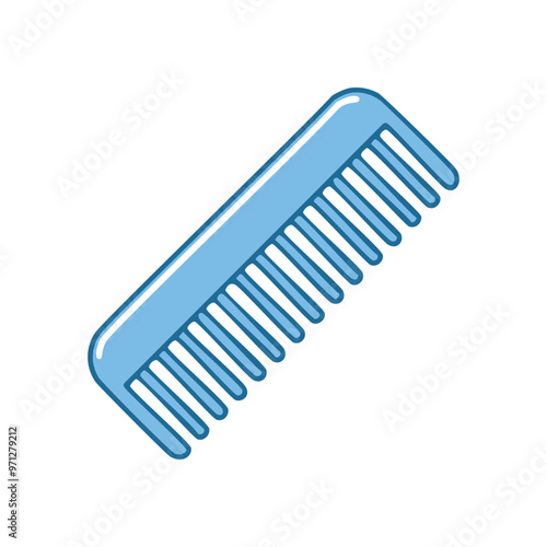 Blue hair comb. Blue hair comb for grooming and styling hair. Use for detangling and smoothing.