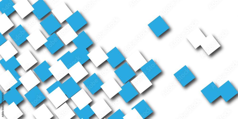 Abstract background with grey tone of many square and rectangles shapes on white background. White and blue color square pattern on banner design. Vector abstract elegant with copy space template dg. Abstract background with grey tone of many square and rectangles shapes on white background. White and blue color square pattern on banner design. Vector abstract elegant with copy space template dg.