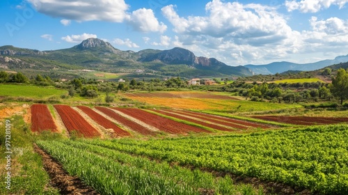 Spanish spring fields