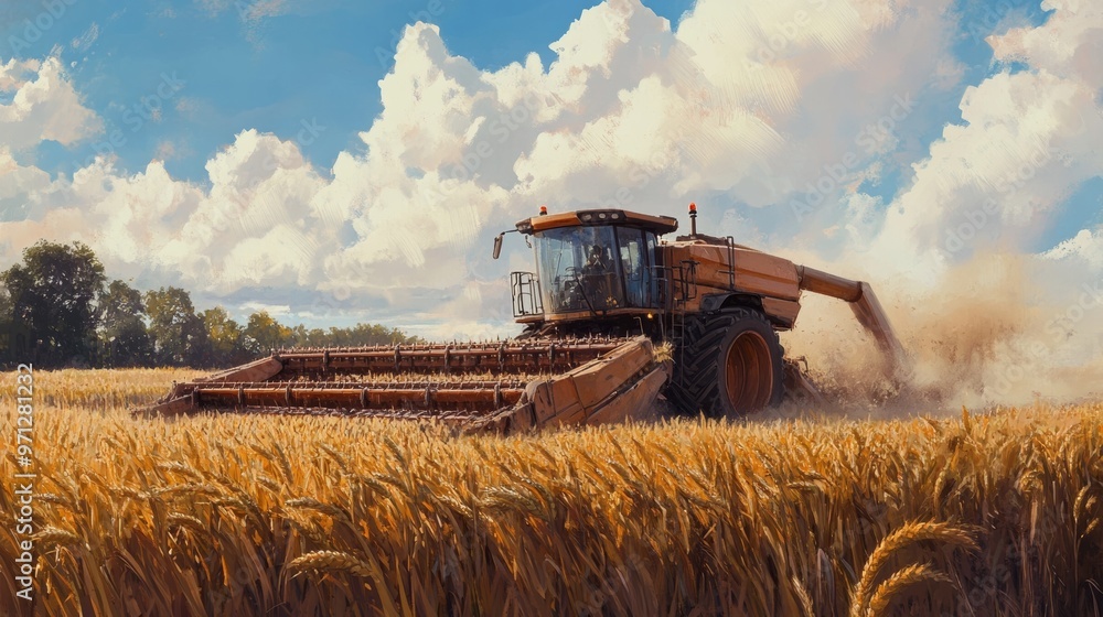 Fototapeta premium Harvester