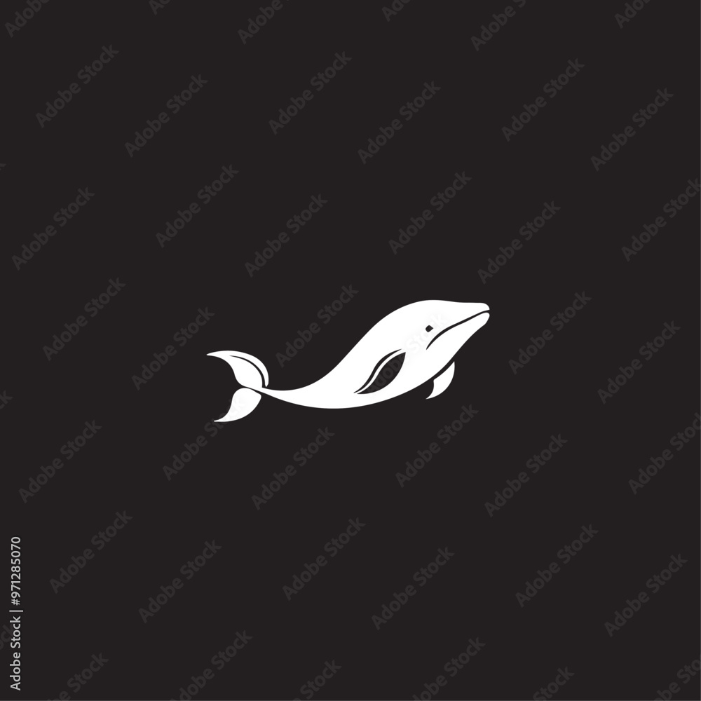 Obraz premium Whale in cartoon, doodle style . Image for t-shirt, web, mobile apps and ui. Isolated 2d vector illustration in logo, icon, sketch style, Eps 10, black and white. AI Generative
