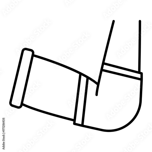 elbow pads outline icon