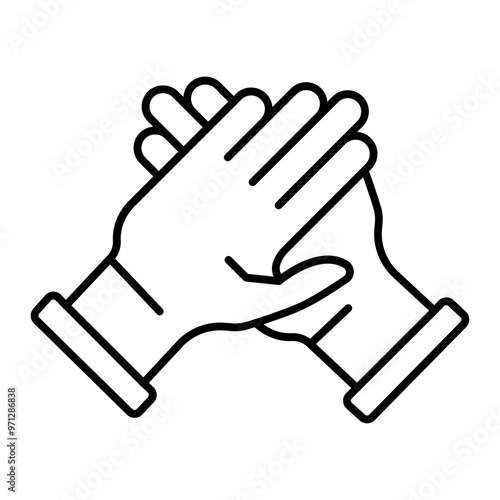 Handgesture outline icon