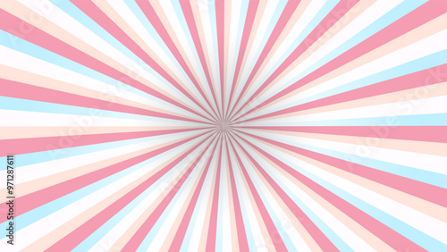 retro starburst or sunburst background pattern with a faded vintage color palette