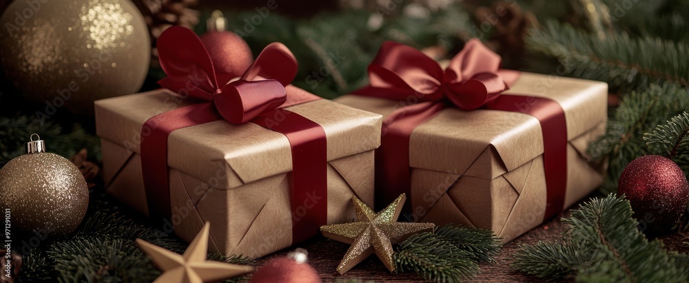 The Gift Boxes with Ribbons The Gift Boxes with Ribbons