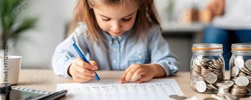 Child Learning Financial Pl...