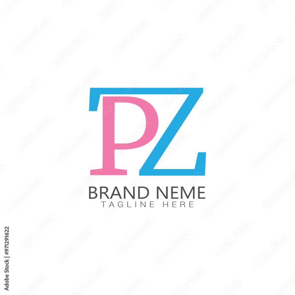 pz flat logo templates design pz flat logo templates design