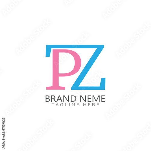 pz flat logo templates design