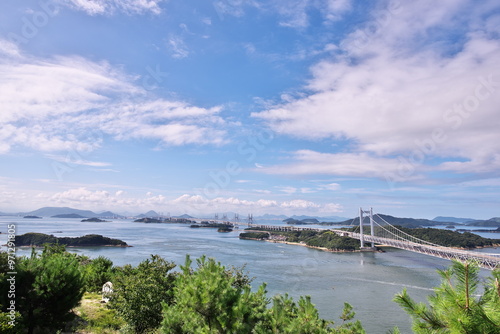 Wallpaper Mural 岡山県の倉敷市にある鷲羽山から瀬戸大橋を臨む Torontodigital.ca