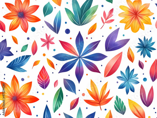 Seamless Eco-Friendly Watercolor Festival Tiles: Celebrating Zero Waste Culture with Sparklers, Rangoli, and Bamboo Utensils