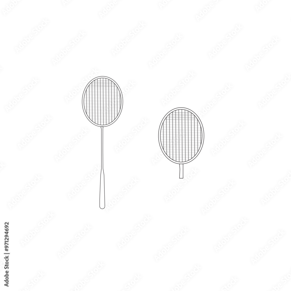 Tennis racket illustration. Sport club item or symbol. Tennis racket illustration. Sport club item or symbol.