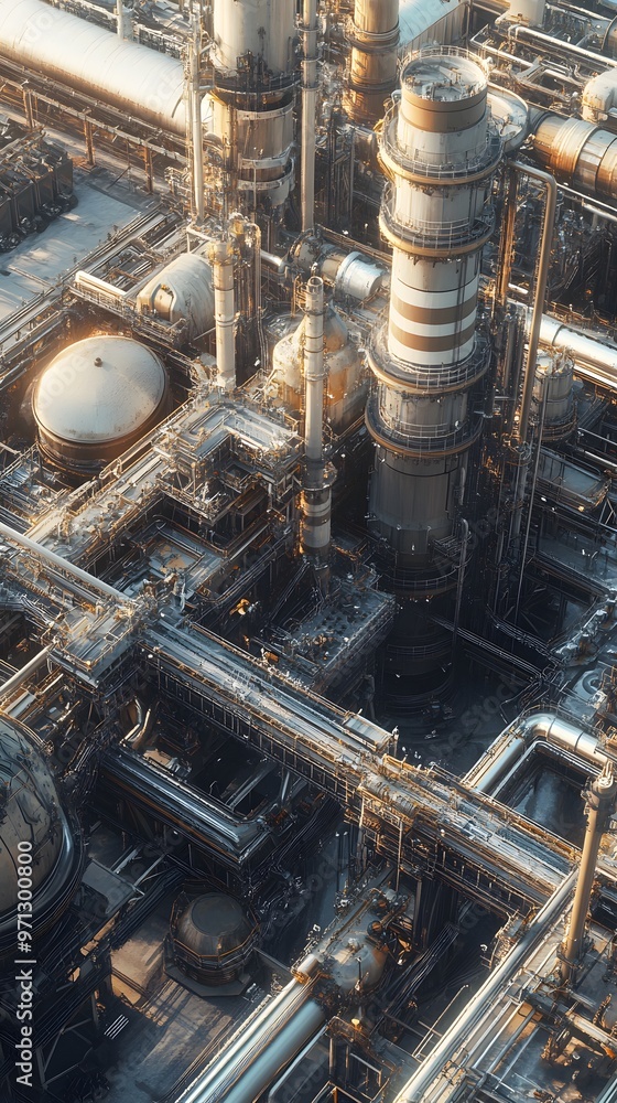 Aerial View of an Industrial Complex Aerial View of an Industrial Complex