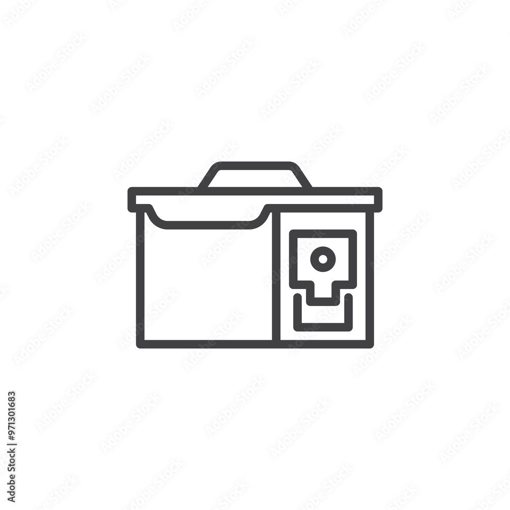 Ammunition Crate line icon Ammunition Crate line icon