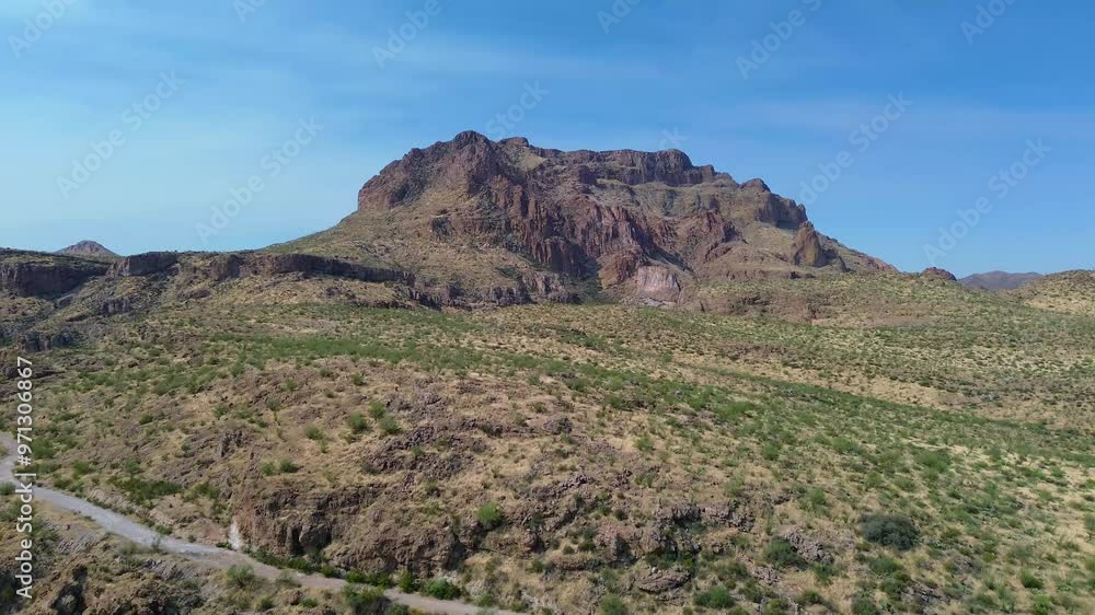 Aerial views of Picketpost Mountain in Superior Arizona, America, USA. Aerial views of Picketpost Mountain in Superior Arizona, America, USA.