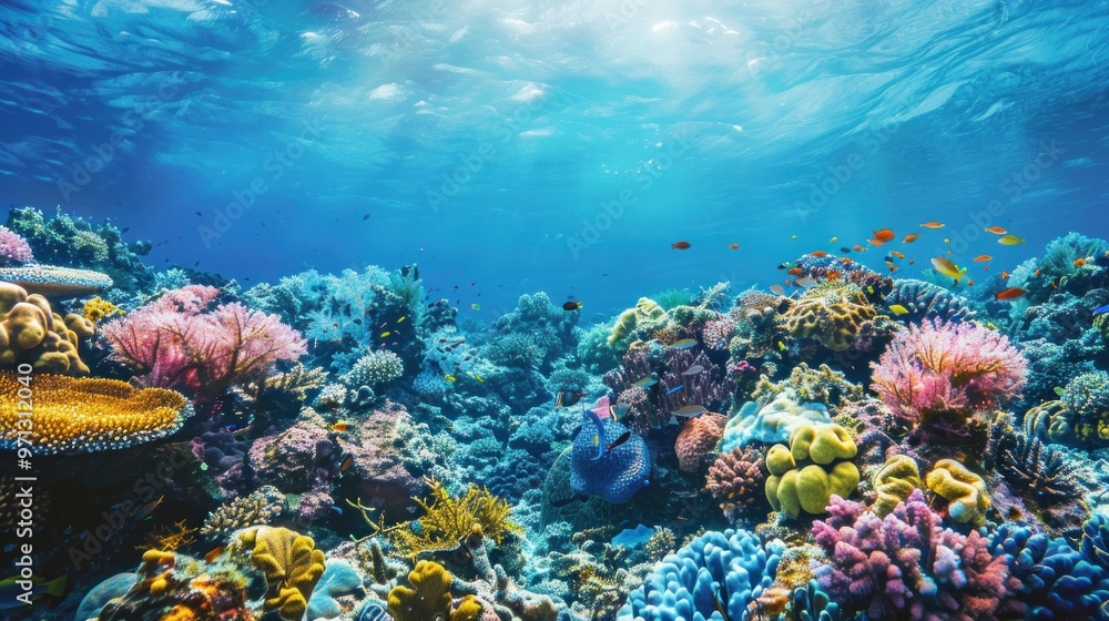 Obraz premium Vibrant Coral Reef Ecosystem