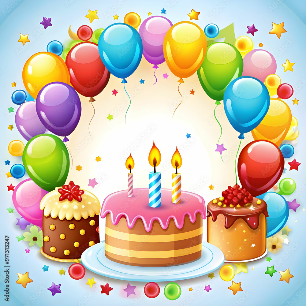 a birthday card template on white a birthday card template on white