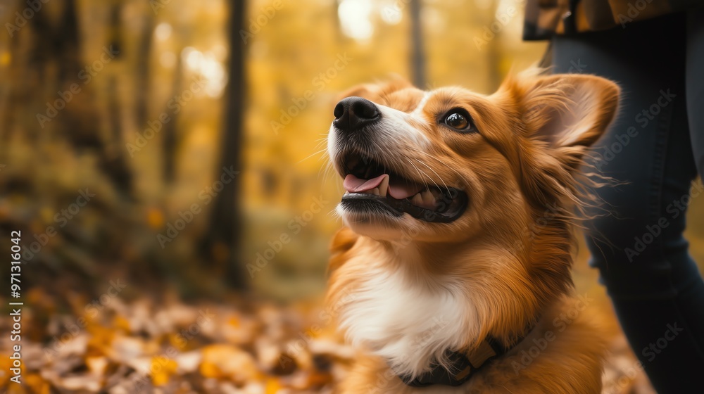 Loving Gaze: A Close-up of a Dog Looking Up Affectionately Loving Gaze: A Close-up of a Dog Looking Up Affectionately