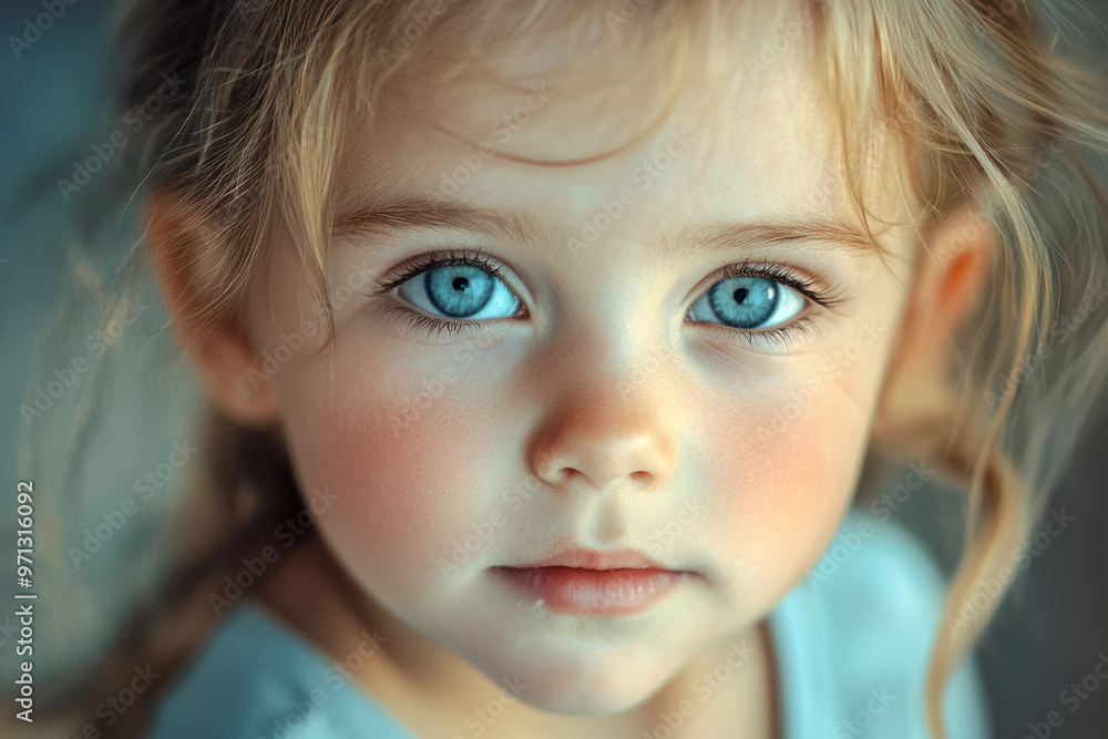 Portrait of a beautiful liitle girl close-up. Space for text. Portrait of a beautiful liitle girl close-up. Space for text.