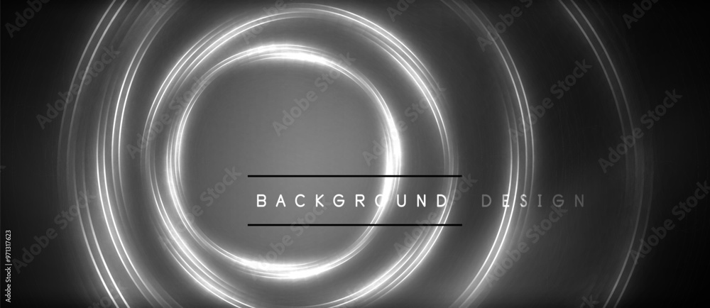 Neon glowing circle rays, light round lines in the dark, planet style neon wave lines. Energetic electric concept design for wallpaper, banner, background Neon glowing circle rays, light round lines in the dark, planet style neon wave lines. Energetic electric concept design for wallpaper, banner, background