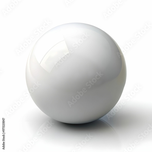 a ball with white