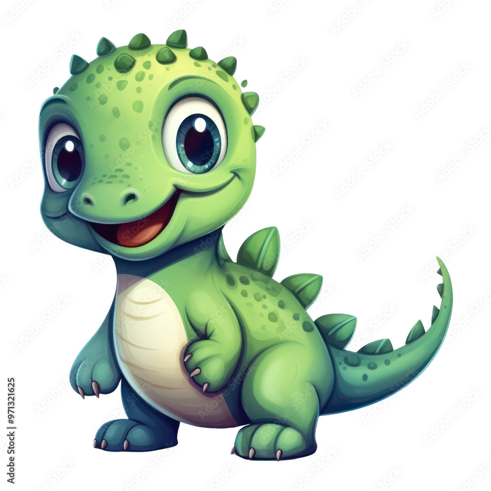 Fototapeta premium PNG Reptile animal lizard green.