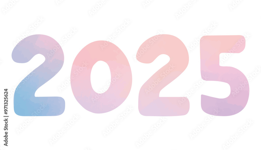 2025年 手描き文字 2025年 手描き文字
