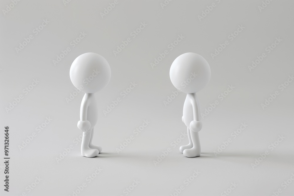 3d small people - conversation 3d small people - conversation