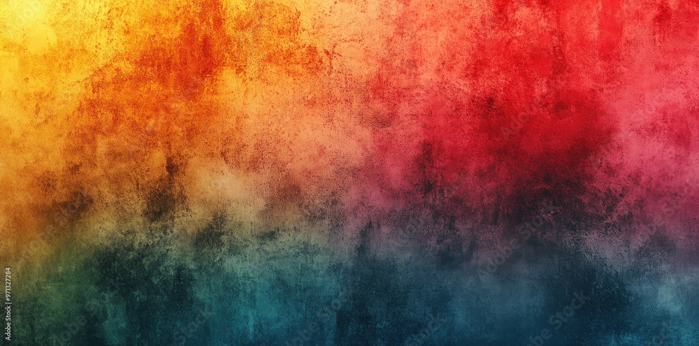 Abstract Colorful Grunge Background with Yellow, Red, and Blue Tones Abstract Colorful Grunge Background with Yellow, Red, and Blue Tones