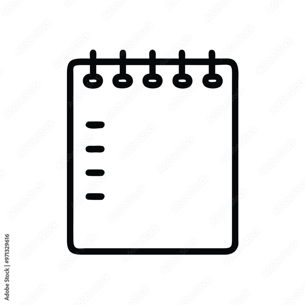 Notepad stationery Vector clipart, Notepad png design Notepad stationery Vector clipart, Notepad png design
