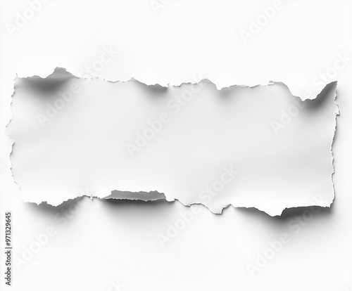 Pergamino blanco sobre fondo blanco