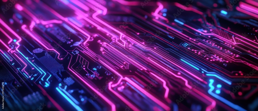 Abstract Neon Circuitry Abstract Neon Circuitry