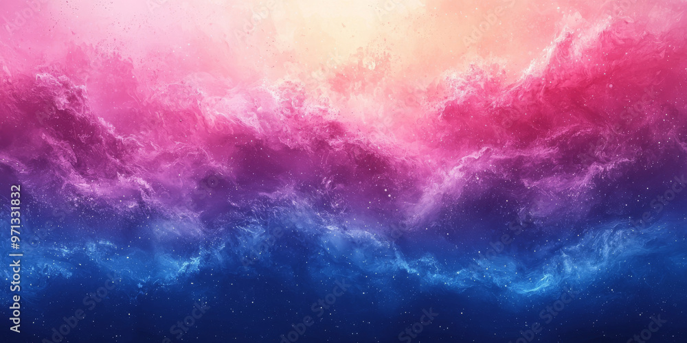 Obraz premium Abstract background with pink, purple and blue clouds.