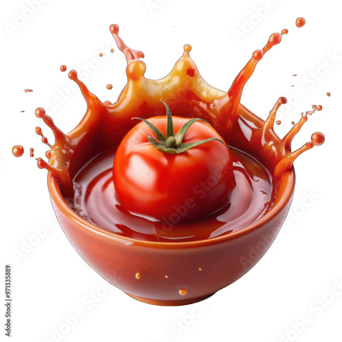 splash ketchup tomato sauce red sauce