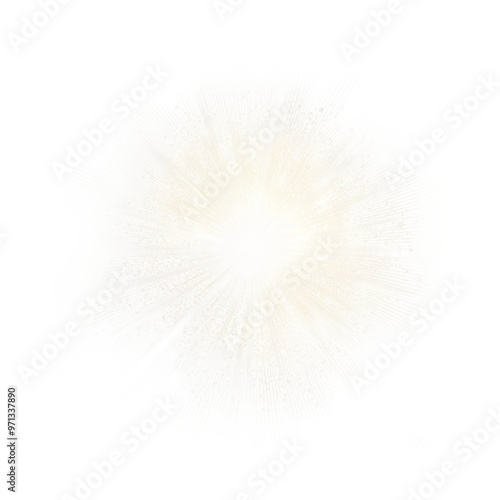 Radiant sunburst background, Light golden starburst texture, Bright cosmic explosion effect, Abstract white sparkle design